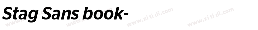 Stag Sans book字体转换